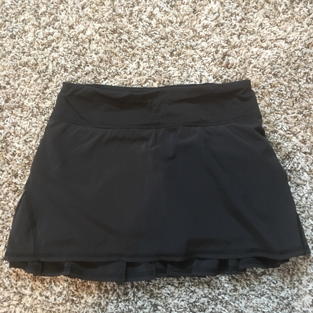 LULULEMON Womens Black Tennis Skirt Size 2